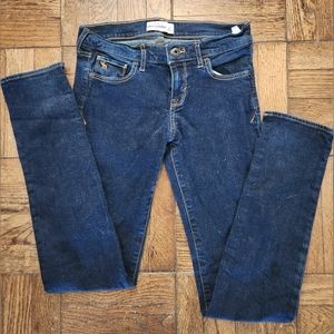 Abercrombie Kids Size 16 Blue Denim Skinny Jeans Fits Women's 0-2